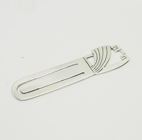 Vintage elegant Art Deco style sterling silver bookmark book mark
