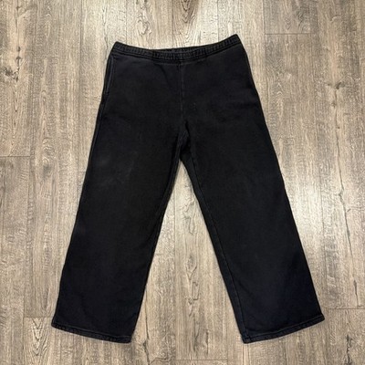 Vtg Everlast Black Boxing Workout Baggy Loose Pants M