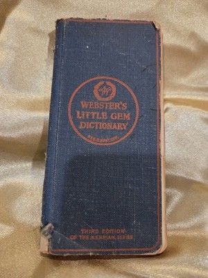 G. & C. Merriam Co. Webster's Little Gem Dictionary 3rd Ed 1920 Hardcover