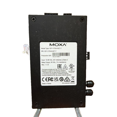 Moxa ICF-1170I-M-ST-T CAN to Fiber Converter Communication Module