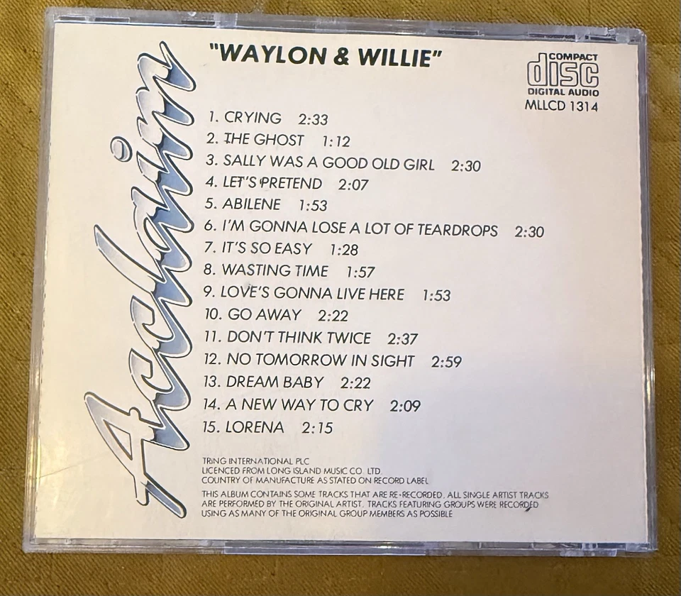 CD - Waylon & Willie - Outlaw Reunion -  - Bild 3 von 3