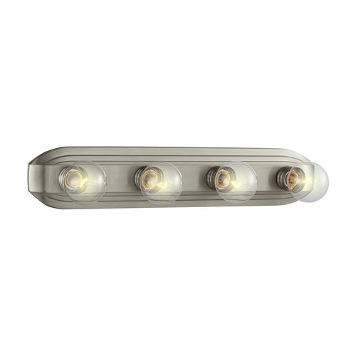 6614-BN Melrose Bathroom Vanity Light Fixture, 4, Brushed Nickel