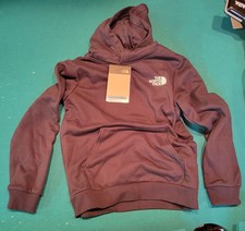 North Face Evolution Box Pullover Hoodie Youth M 10 Black Fleece Sweatshirt