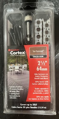 Fastener Master Cortex Trex  Transcend Spiced Rum 2-1/2 Hidden Fasteners & Plugs