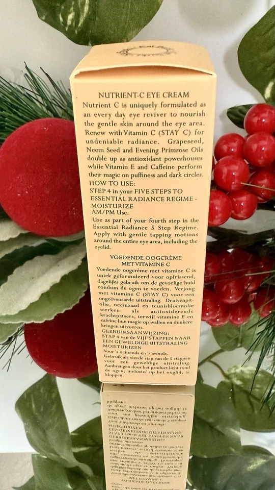 KAT BURKI Nutrient-C Eye Cream .5oz/15mL RET$90 Vitamin-C Radiant AUTHENTIC New - Image 4 of 4