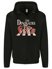 The Dinosaurs Funny T-Rex Music Parody Mens Zip Up Hoodie