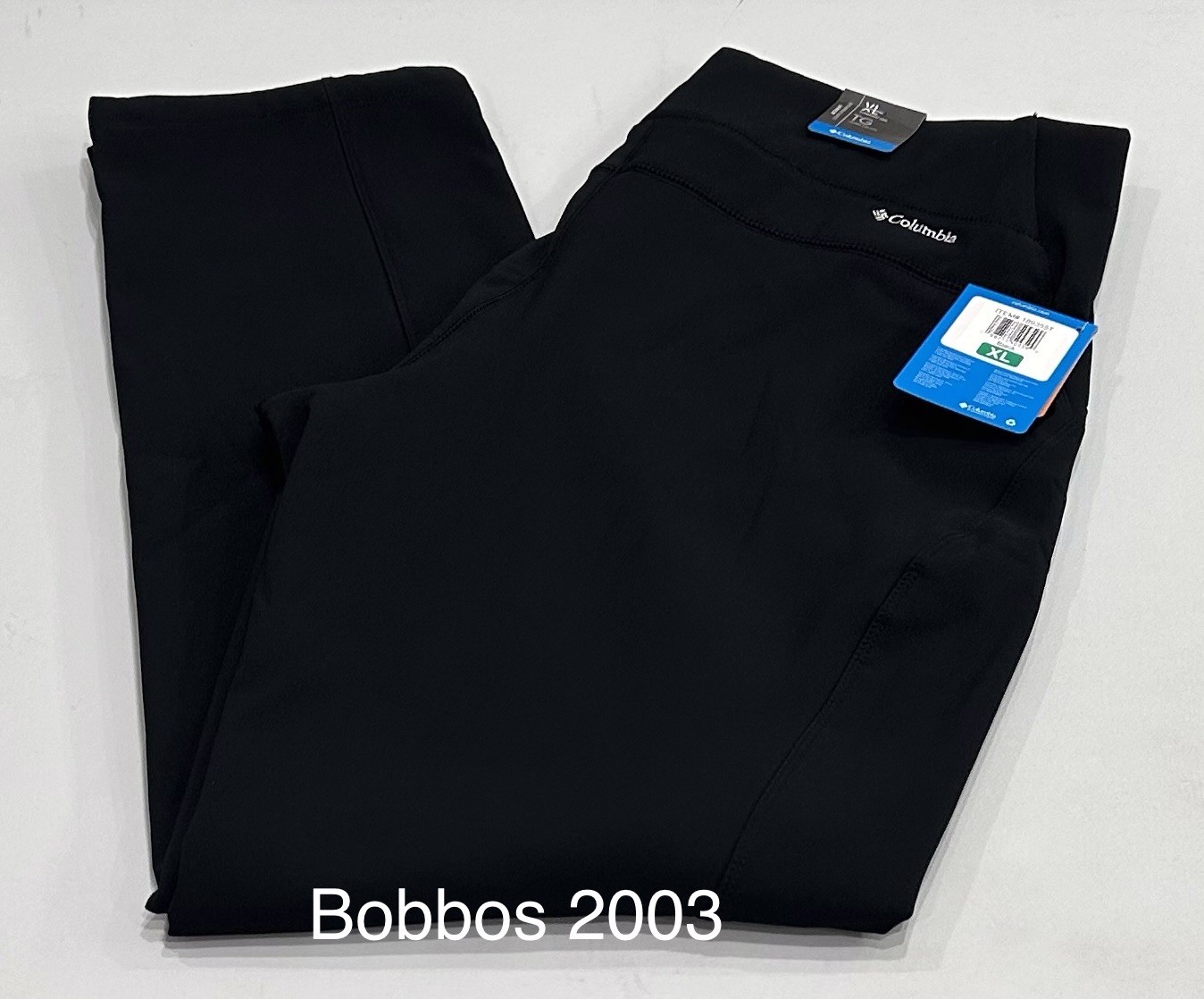Columbia Women's Fleece Lined Active Fit Straight Leg Pants, Black, Size XL