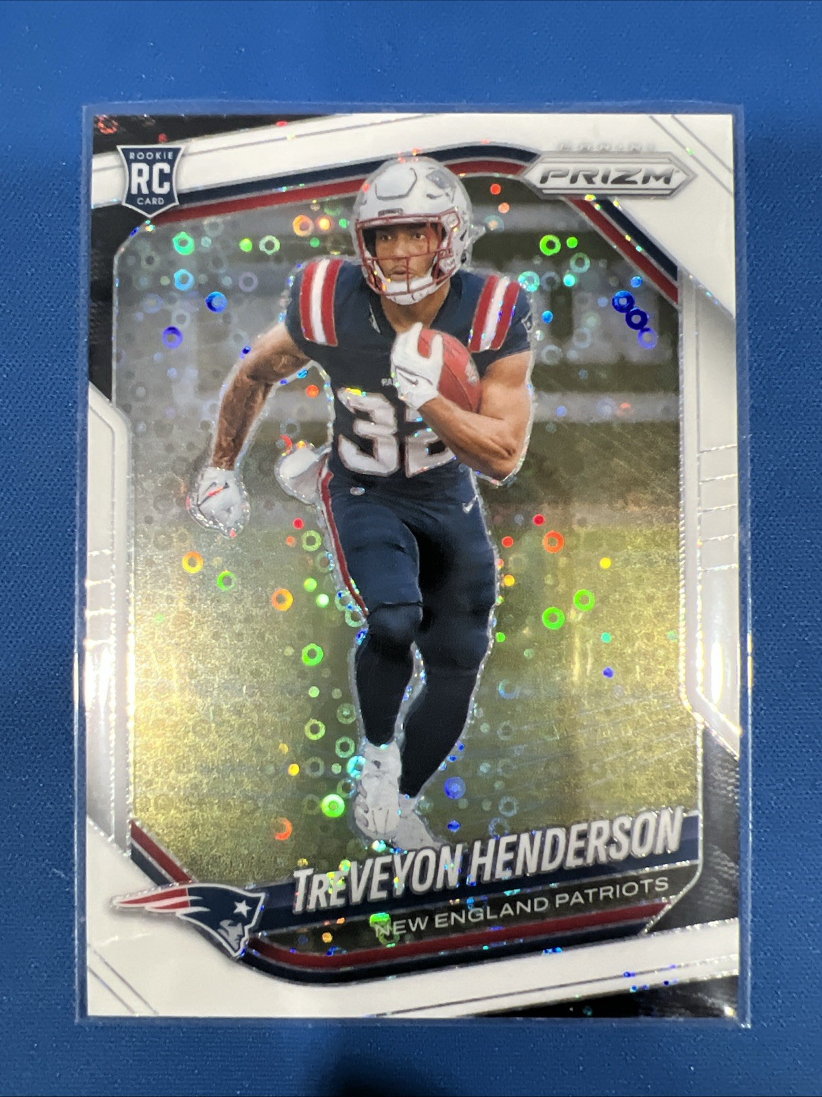 2025 Panini Prizm - White Disco Prizm Treveyon Henderson #343 RC - Patriots