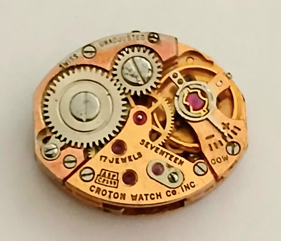 #025, (CROTON ASPCR-599) 17 Jewel Good Strong Running Movement Hands included. - Image 3 of 4