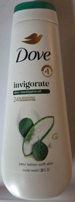 Dove Body Wash Invigorate Aloe & Eucalyptus Oil, 20.0 fl oz 24-hr Moisture 