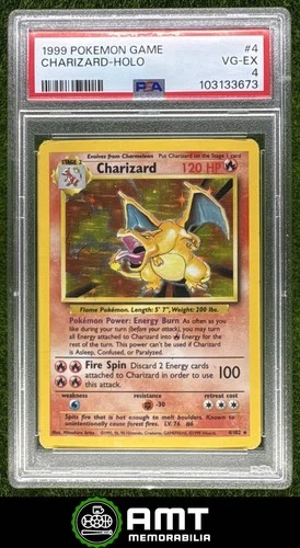 Charizard Holo PSA 4 1999 Pokemon Set #4/102 3673