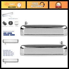 Chrome Metal Exterior Door Handles For Nissan Hardbody D21 Pickup 1986-1994
