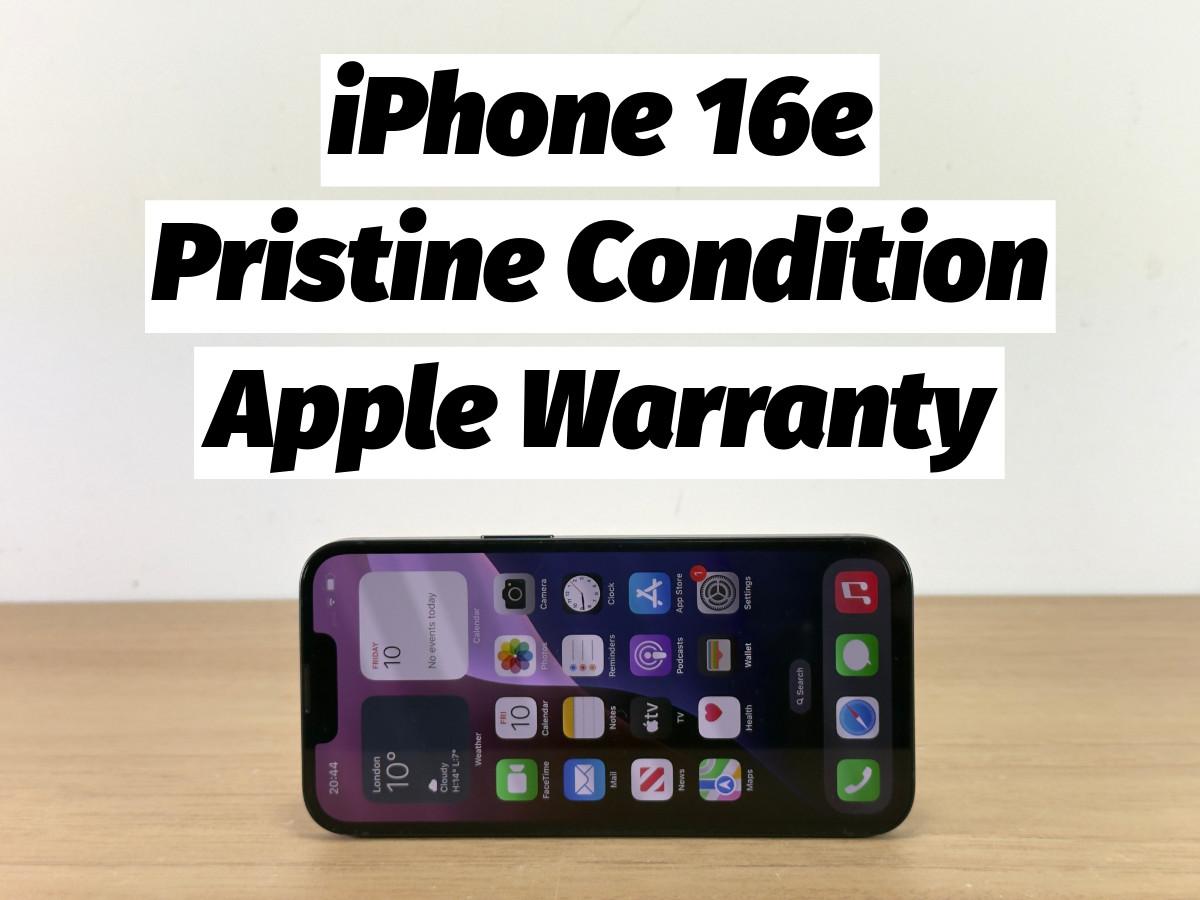 Apple iPhone 16e 128GB Black Unlocked - Apple Warranty + Extras