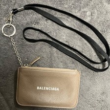 Balenciaga strap key ring wallet