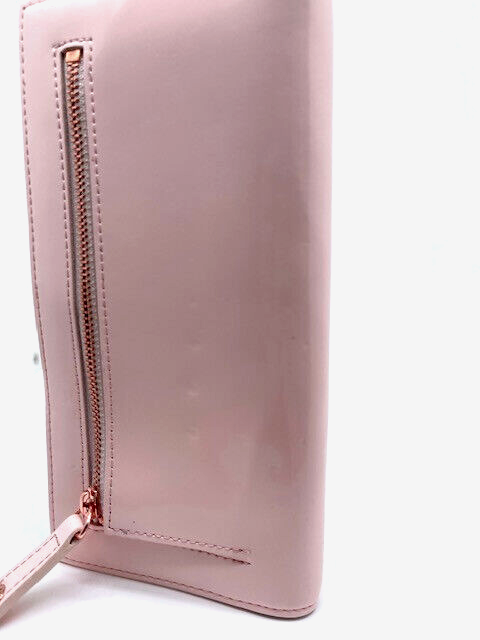 Ted Baker 本革長財布 キラキラクリスタルが可愛い NWT TED BAKER London Pink Glitter Crystal Popper Matinee Wallet