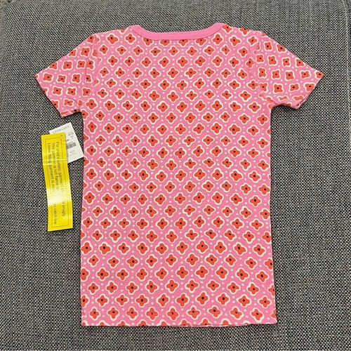 J.Crew Crewcuts Girls’ Printed Pink Short-Sleeve Pajama Set (Size 7) - Picture 3 of 5