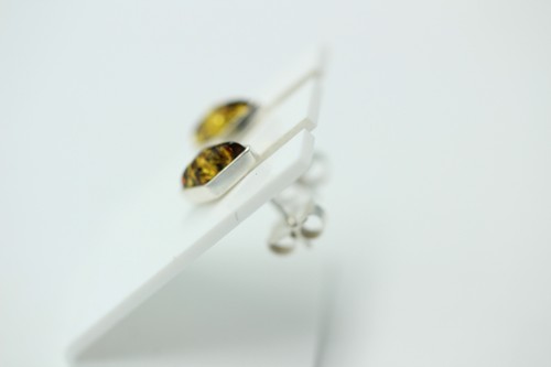 Pendientes De Ámbar 925 Plata De Ley Joyería De Ámbar Top Edición Unisex - Imagen 8 de 8