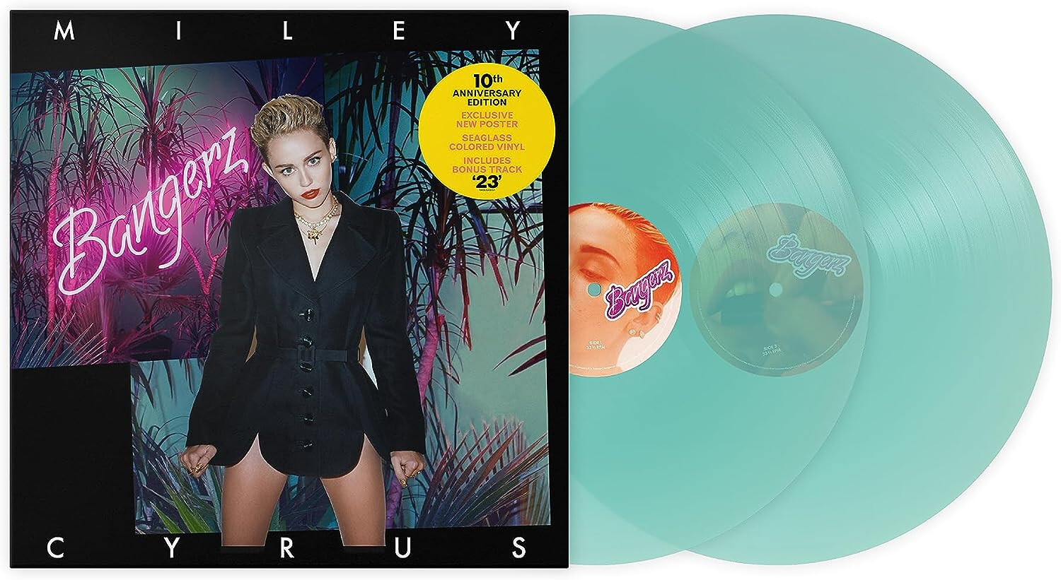 Miley Cyrus Bangerz (10Th Anniversary Edt.) Doppio Vinile Lp Colorato Azzurro