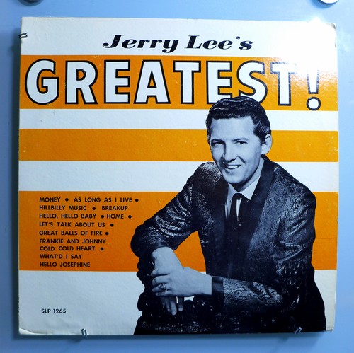 JERRY LEE LEWIS~JERRY LEE'S GREATEST~ULTRA-RARE ORIG '59 SUN MONO LP~NEAR MINT