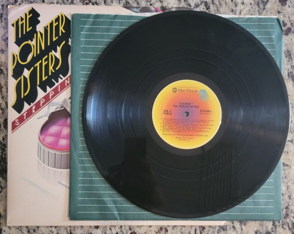 The Pointer Sisters ~ Steppin' ~ LP Die-Cut 1975 ABC Blue Thumb