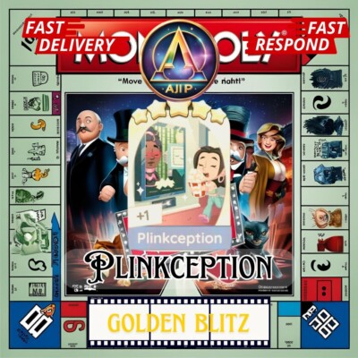 Plinkception Golden Blitz 5 Star Sticker    fast delivery   April 30th