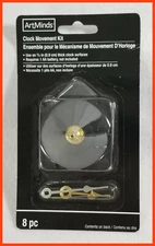 NEW - ArtMinds Clock Movement Kit 8 Piece for 3/8" Clocks