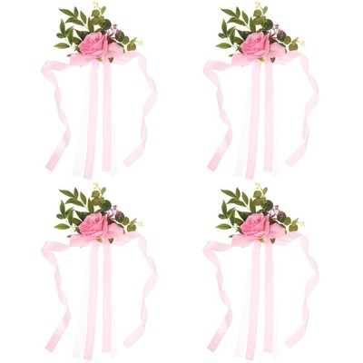  4 Pack Hochzeitsdekoration Dekorative Stuhlrückenblumen Kind