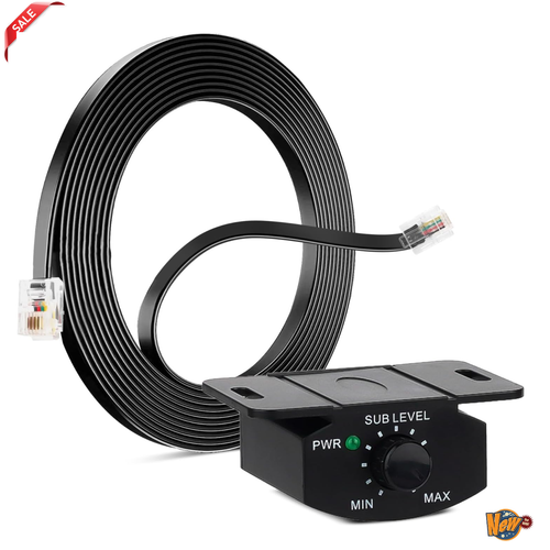 Universal Bass Control Knob w/Extension Cable forCar Amplifier,Volume Adjustment