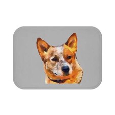 Whimsical Red Heeler - Australian Cattle Dog Premium Bathroom Rug Mat