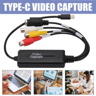 USB 3.1 Type-C Video Capture Converter Card Adapter Digitalformat für PC MAC RF