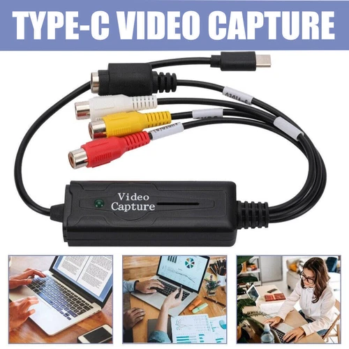 USB 3.1 Type-C Video Capture Converter Card Adapter Digitalformat für PC MAC RF