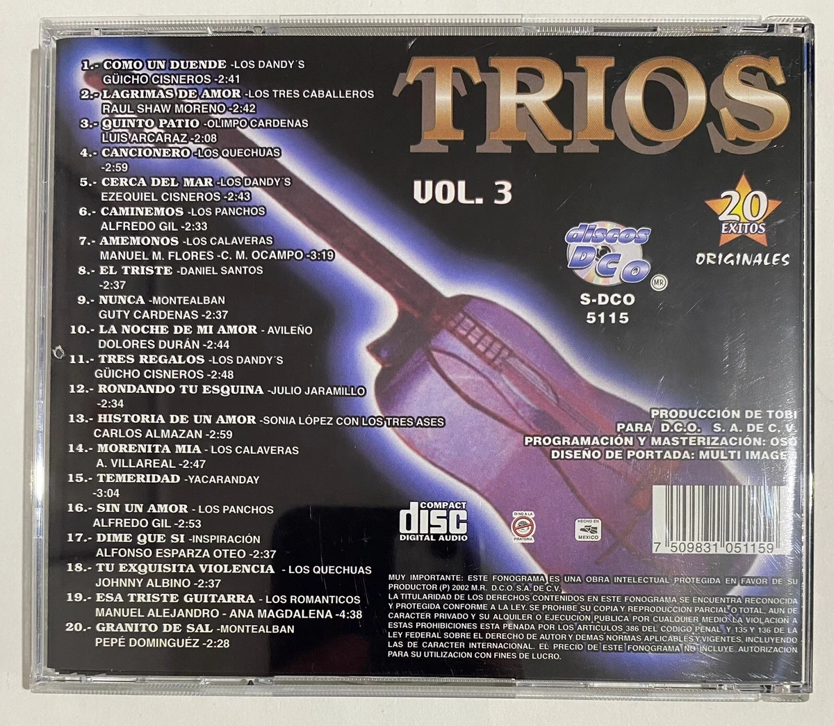 TRIOS VOL3 FEAT. TRIO MONTEALBAN  LOS DANDY'S, MEXICAN CD ALBUM,  COMPILATION | eBay