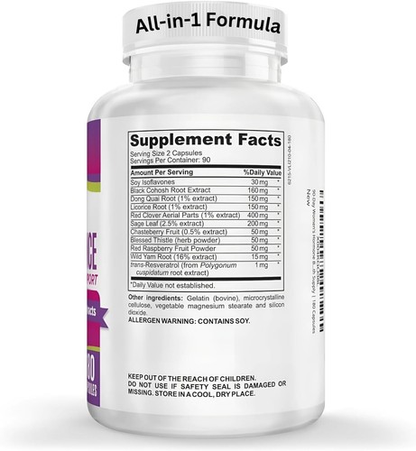 Elevate Recovery Women's Hormone Health Support Supplement Formula 3 month suppl - Picture 2 of 4