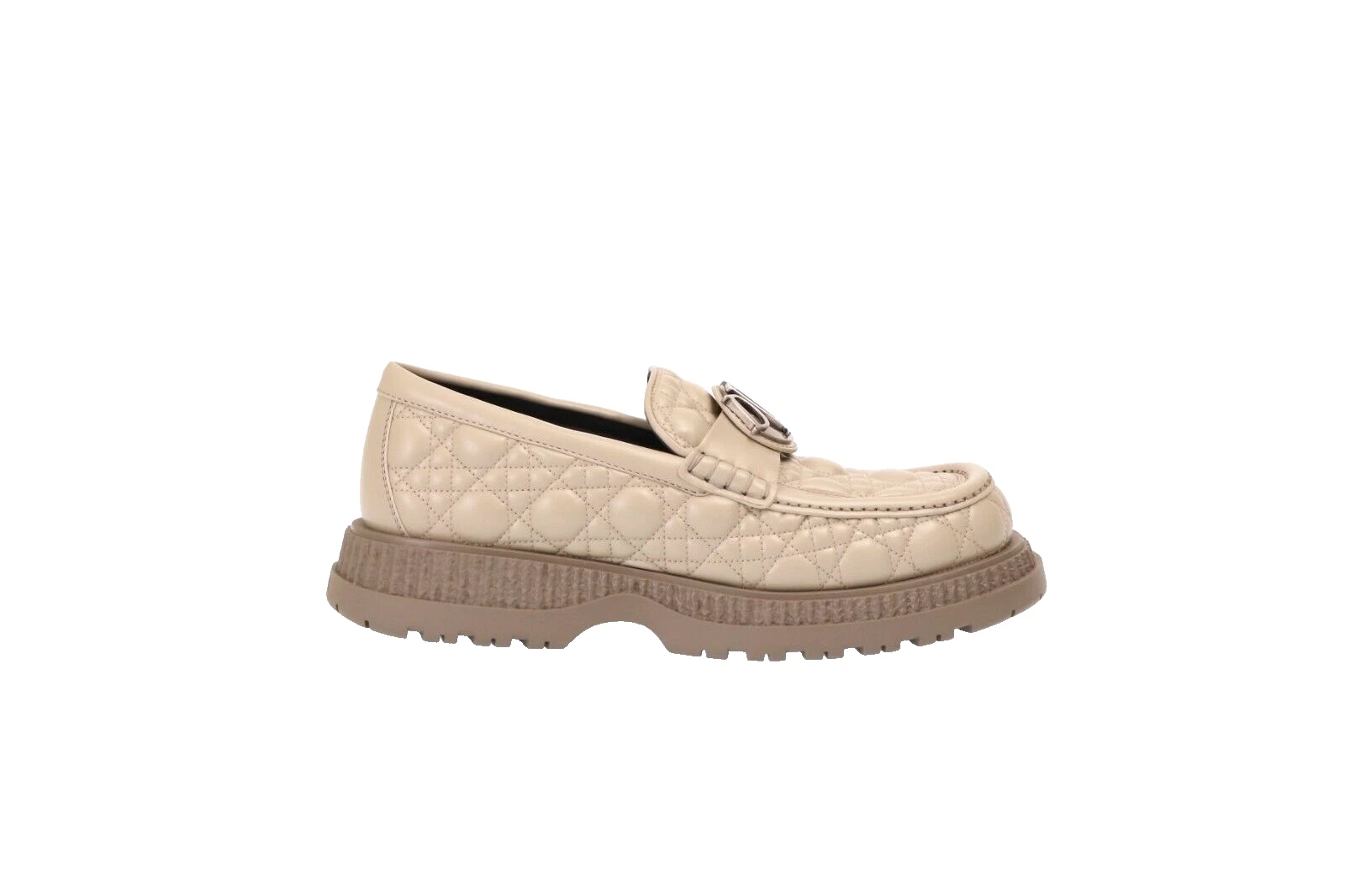 Mocassins DIOR HOMME Dior Buffalo cuir conserve 3LO143ZZP 120 BEIGE FONCÉ taille 41