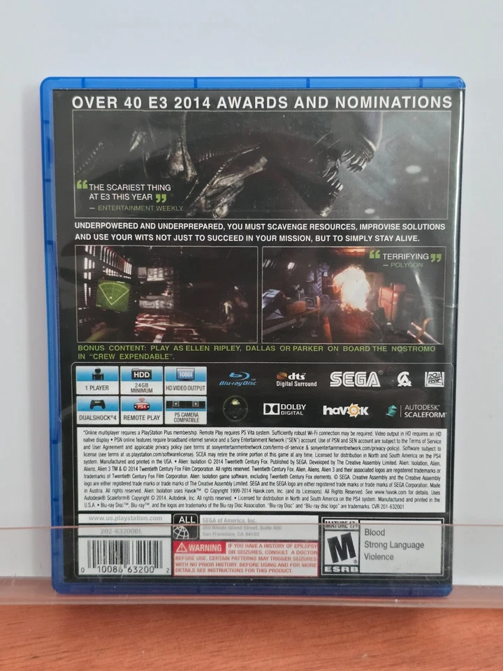 Alien Isolation Nostromo Edition- PS4 - Image 3 of 3