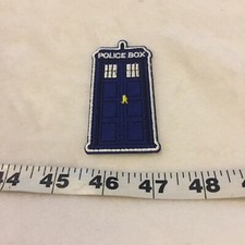 Dr Who Tardis UK Police Box Iron On Patch New