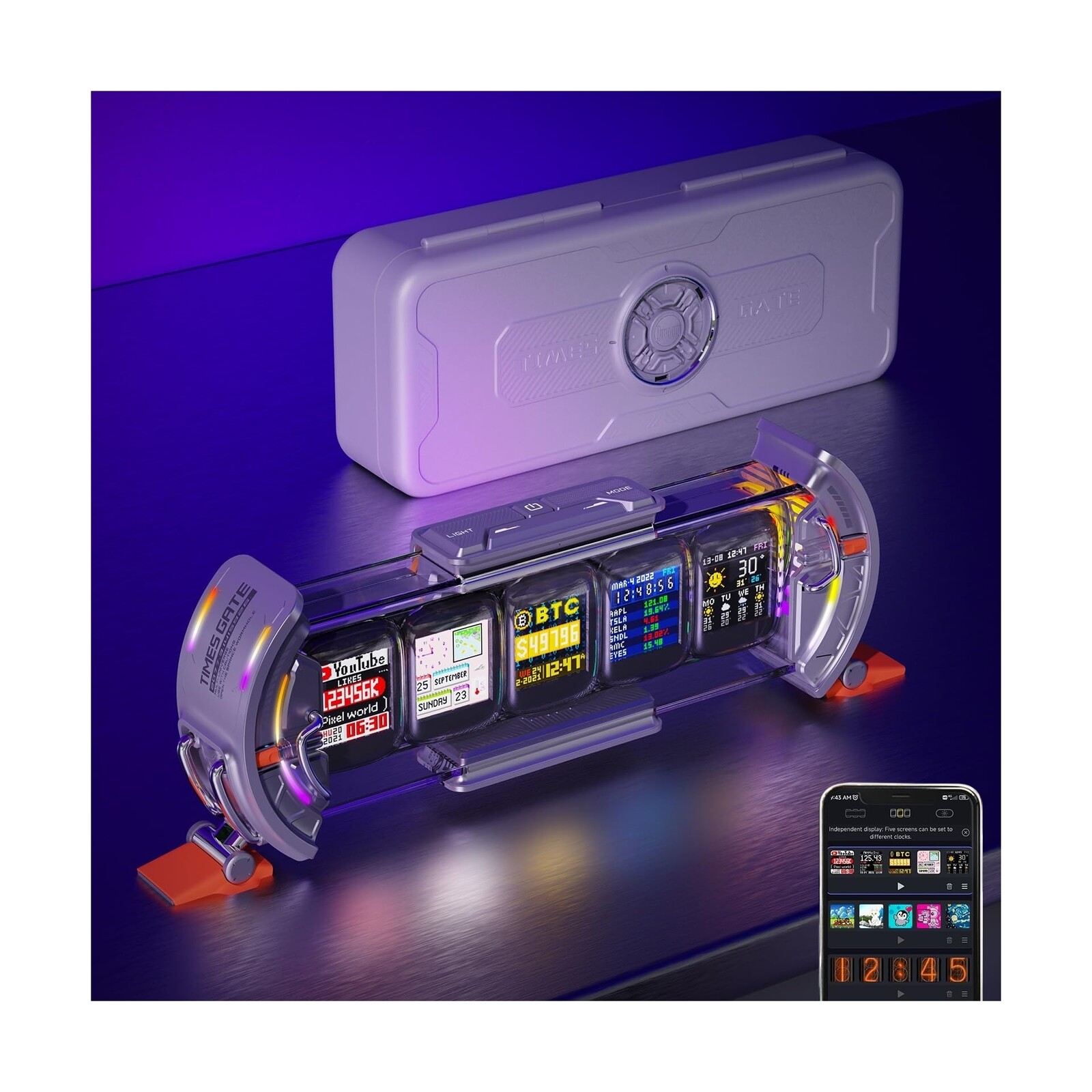 Divoom Smart App Divoom Aurabox Bluetooth Smart LED Speaker With