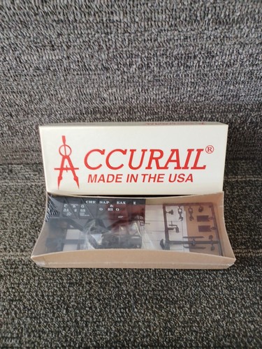 Tolva doble lateral de madera C&O escala HO #2704 por Accurail sellada con caja original  | Zustand: New