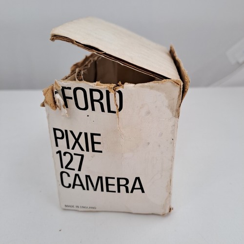 Vintage Boxed Ilford Pixie 127 Camera English Made 2 Tone Grey Retro - Picture 11 of 16