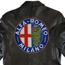 Alfa Romeo Milano Car Racing Large Size 9.6"x9.6" Sew Embroidered Iron On Patch
