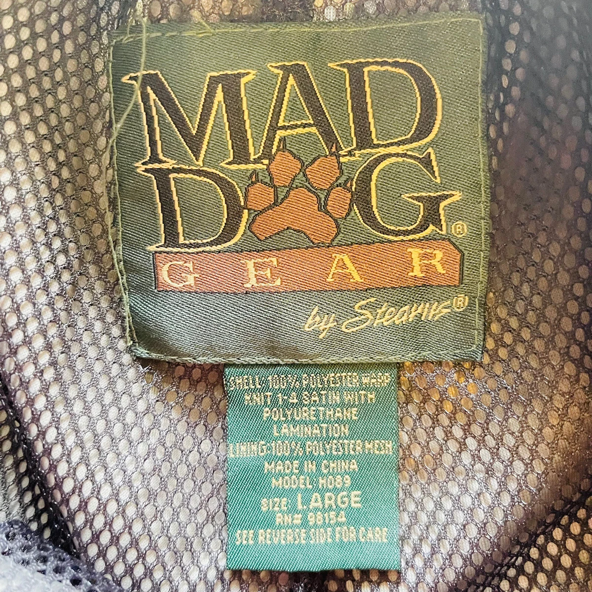 Mad Dog Gear by Stearns Large Dry Gear Camo Lined Hunting Pants Duck