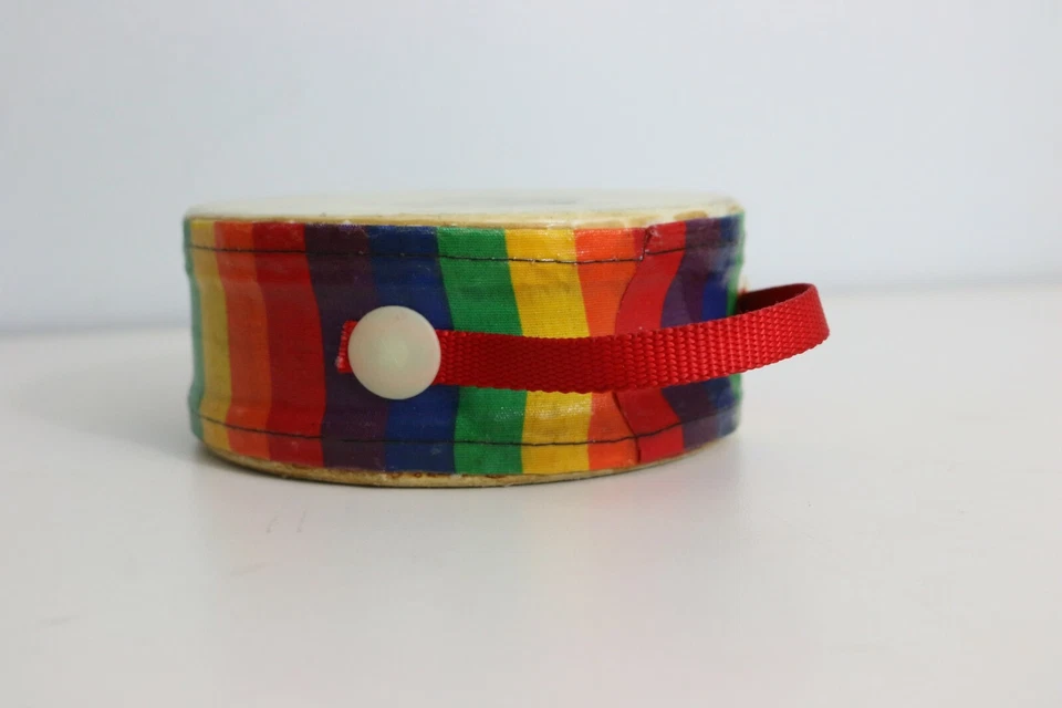 Винтажный 5-дюймовый гордый барабан Remo Lynn Kleiner с нейлоновой ручкой из волокна Skyn 3 Rainbow Baby - Изображение 2 из 4