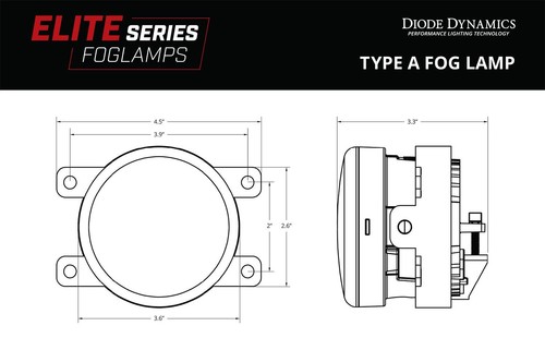 Diode Dynamics Elite Series Fog Lamps for 16-23 Subaru Crosstrek Yellow (PAIR) - Picture 11 of 11