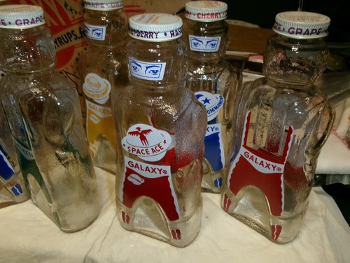 Vintage Galaxy Home Syrups for Soft Drinks Bottles in Box w/ Case - Picture 3 of 6