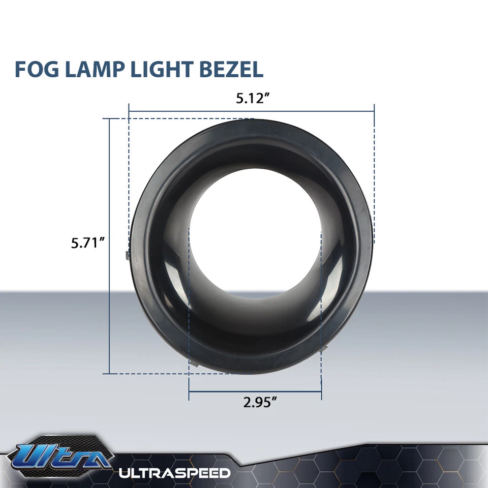 Cubierta de bisel de luz antiniebla delantera izquierda + derecha apta para Land Rover LR4 2010-2014 Foto 3 de 4
