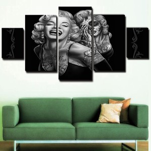 5pcs Legend Marilyn Monroe Canvas Art Painting Art Mural Living