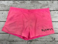 VTG Burmys Neon Pink Fluorescent Men's Swimming Suit Trunks With Pockets - XL