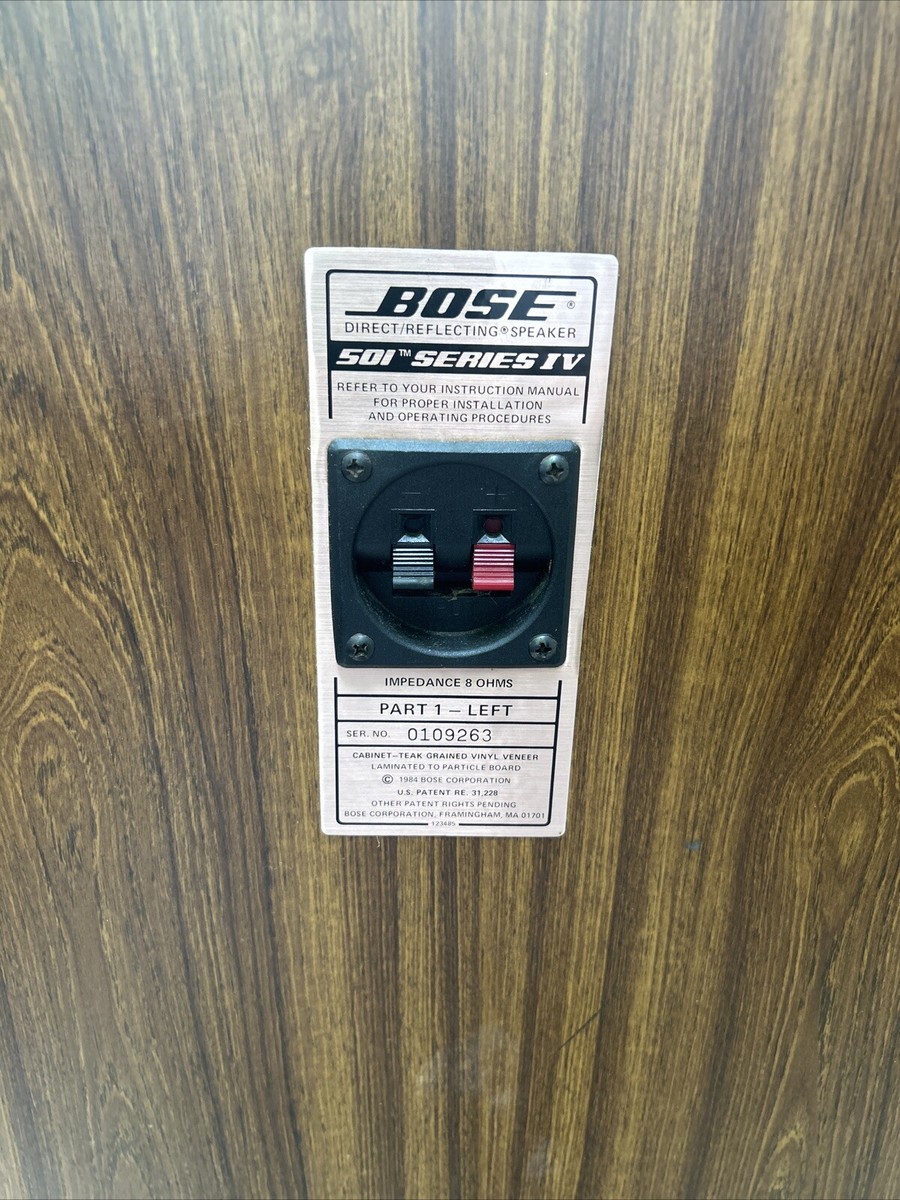 Bose 501 Series IV Direct/Reflecting Speakers - Pair (2) L/R