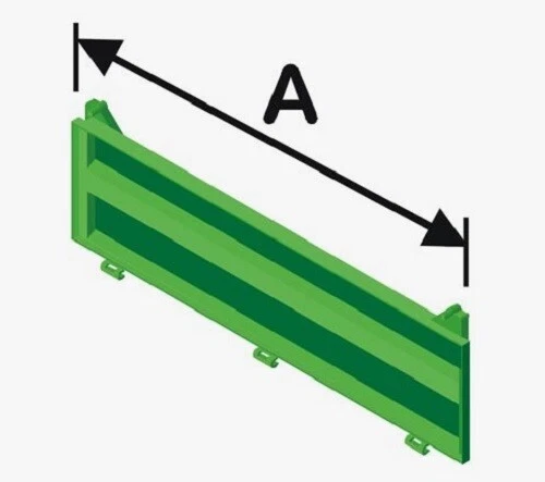 Rolly Toys Ersatzteile Mega Trailer Anhänger Bordwand gross John Deere grün NEU