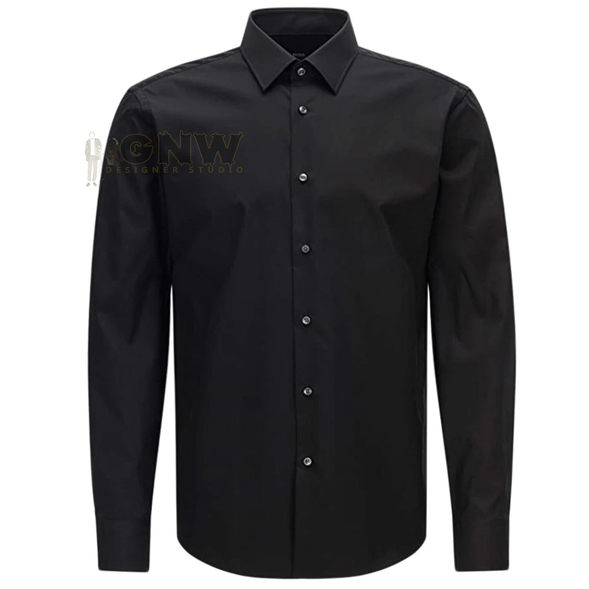 HUGO BOSS MEN EASY IRON LONG SLEEVE SHIRT REGULAR FIT ENZO S